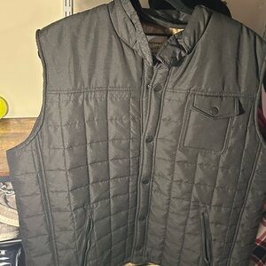 Men's Charcoal Quilted Vest